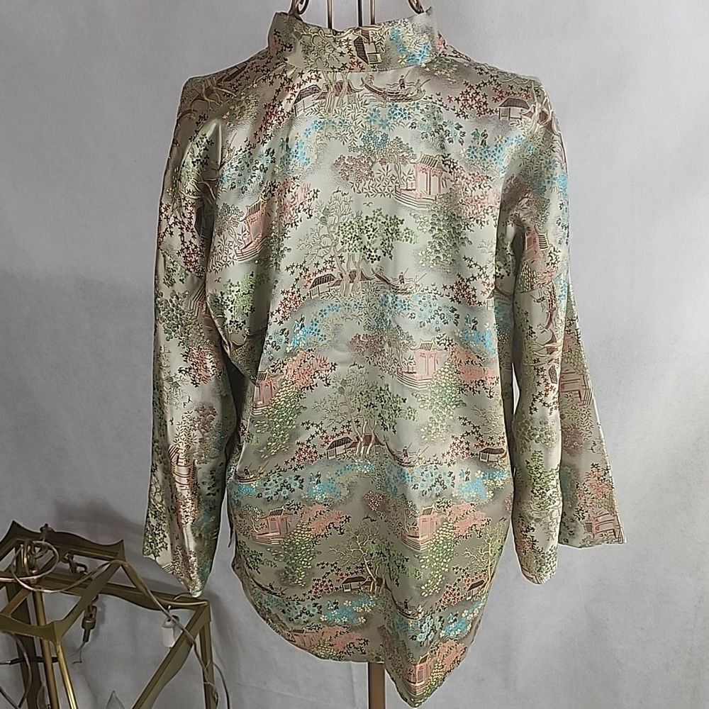 Vintage 40's Shanghi China Spring Blossom Kimono Jacket Dressy
